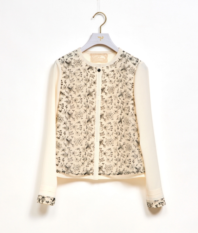 【Rossa】レース付きブラウス