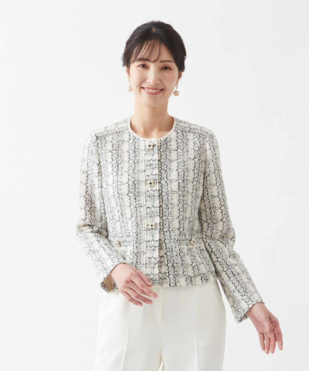 Rossa】ノーカラージャケット｜【公式】ロッサオンラインストア（通販