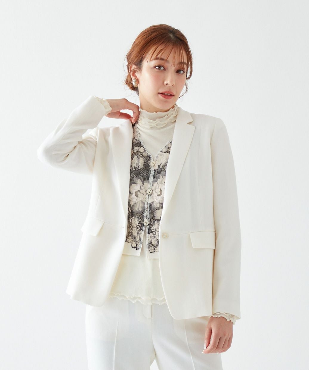 Rossa】ノーカラージャケット｜【公式】ロッサオンラインストア（通販