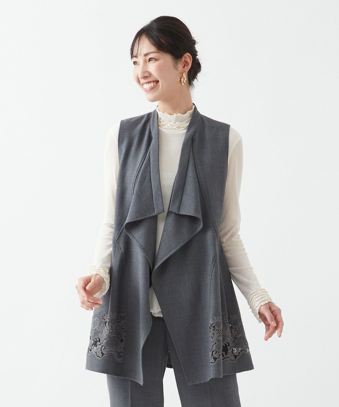 Rossa】カットワーク刺繍パンツ｜【公式】ロッサオンラインストア